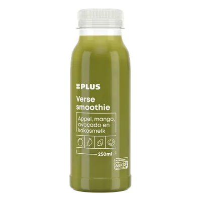PLUS Verse smoothie appel avocado kokos Fles 250 ml