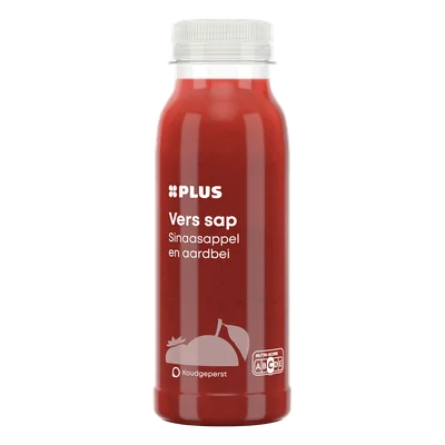 PLUS Vers sap sinaasappel aardbei Fles 250 ml