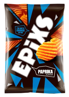 Epixs Ribbelchips paprika Zak 185 g