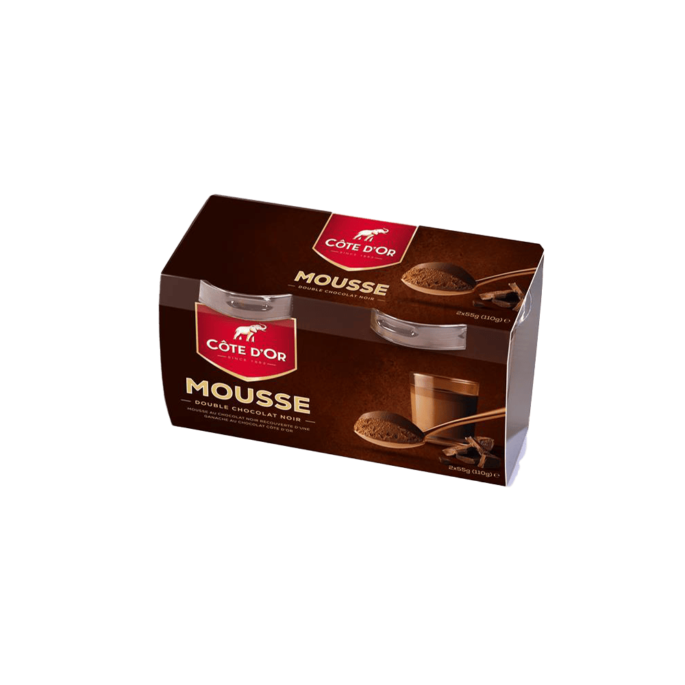 Mondelez Côte d'or chocolade mousse 2x55g Set 110 g