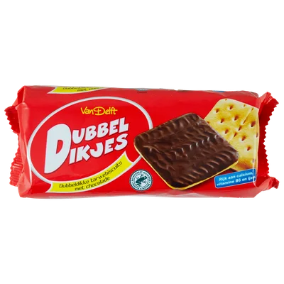 Van Delft Dubbeldikjes puur Wikkel 295 g