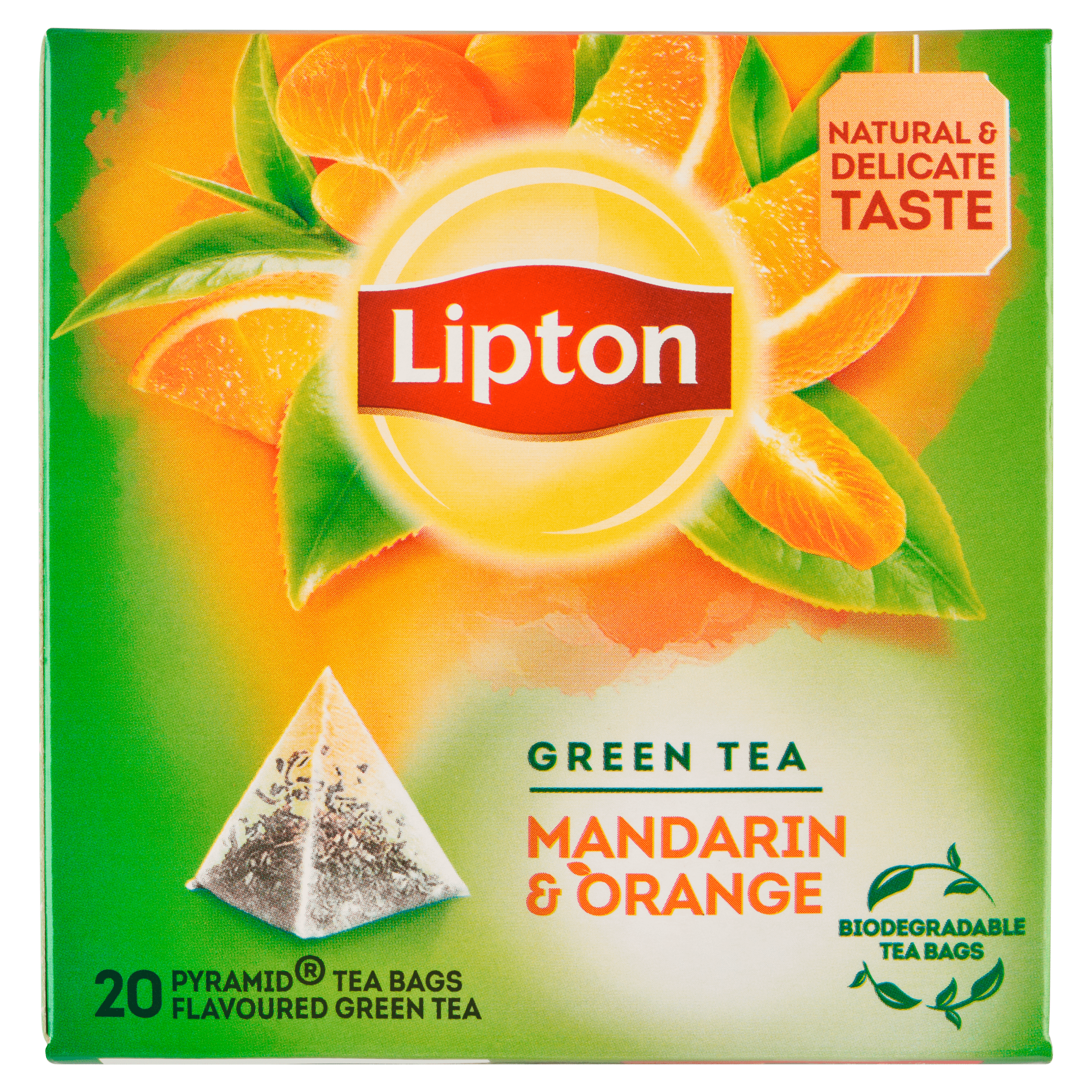 Lipton Groene Thee Mandarin Orange Doos 20 st