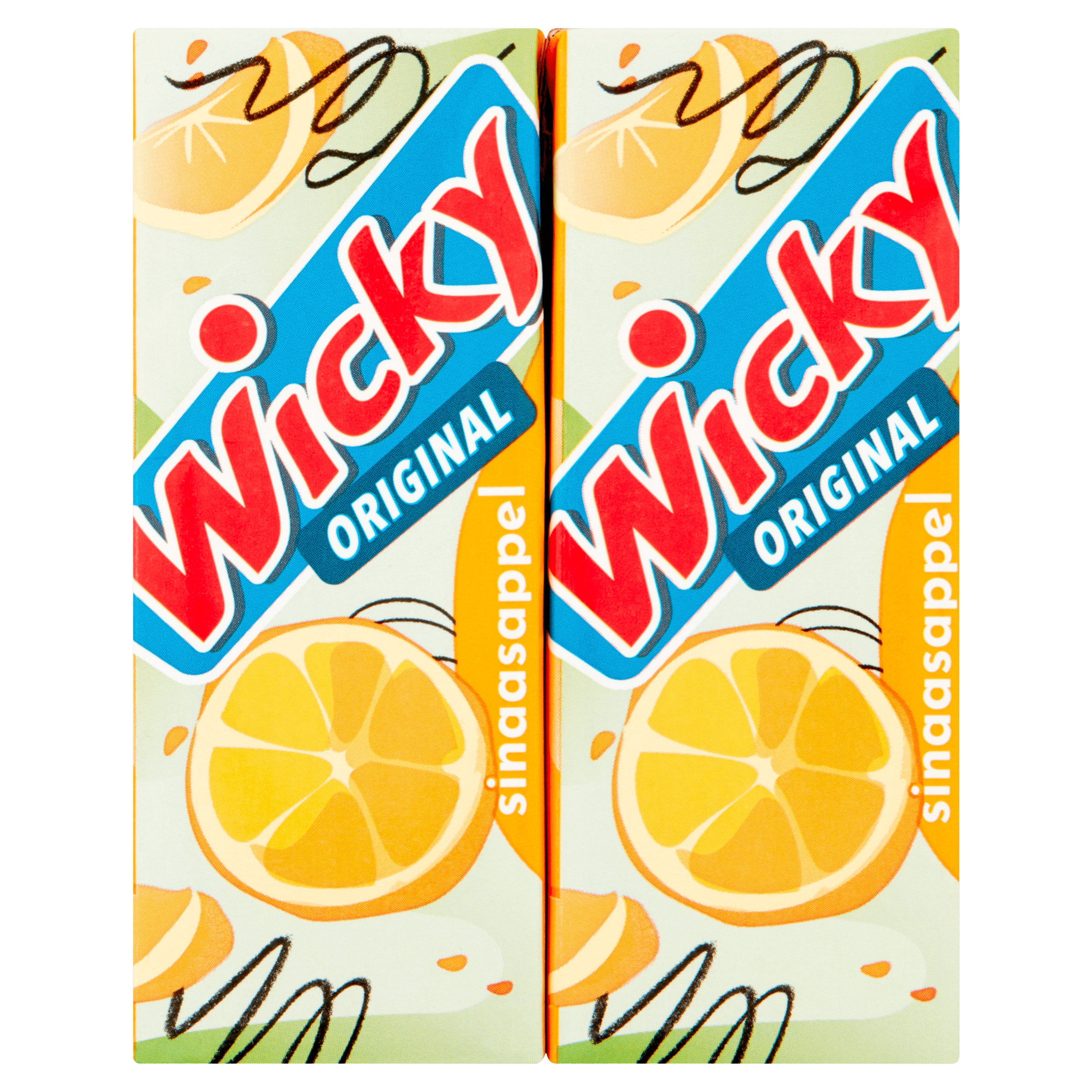 Wicky Original sinaasappel 6-pack Set 1200 ml