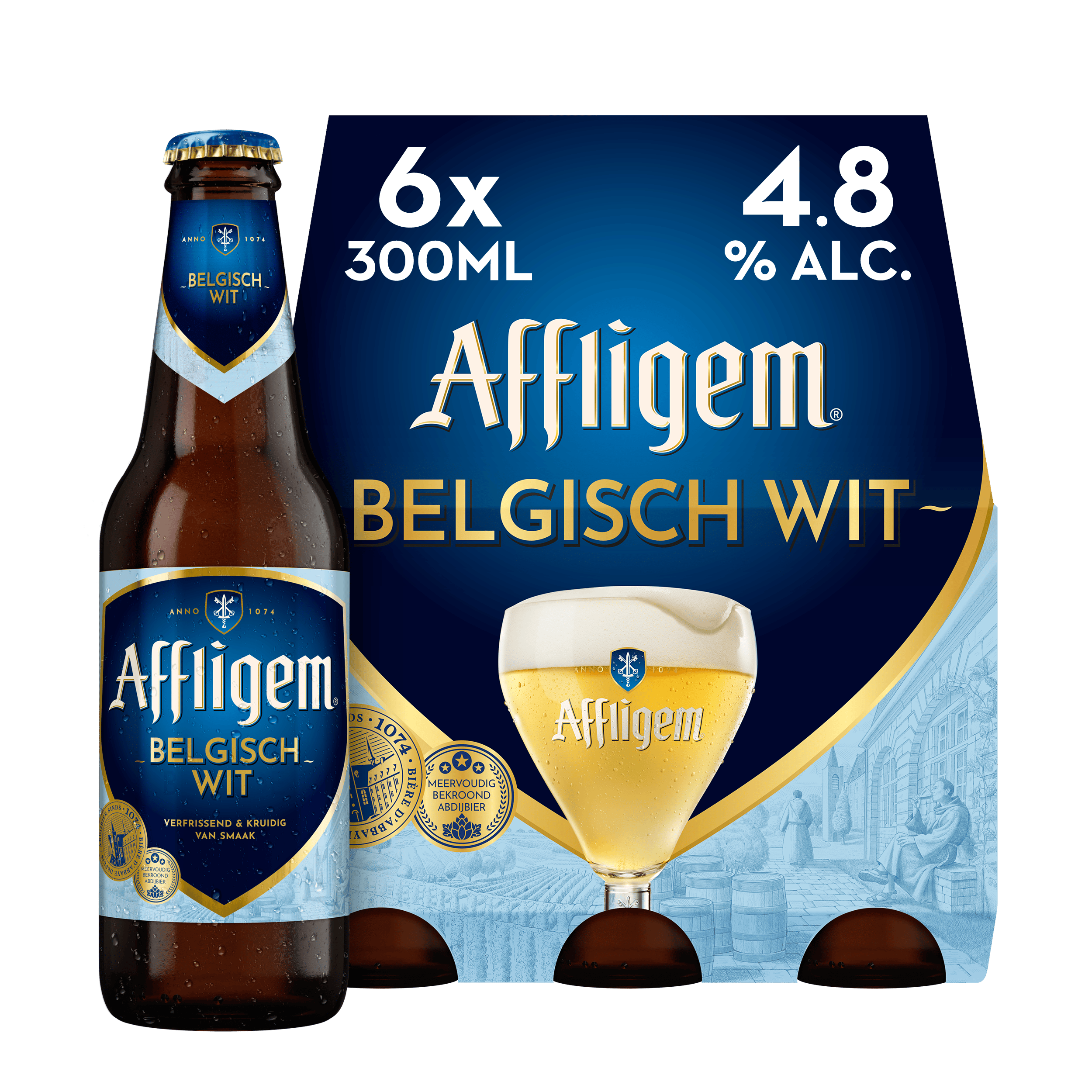 Affligem Belgisch wit bier fles Set 1800 ml