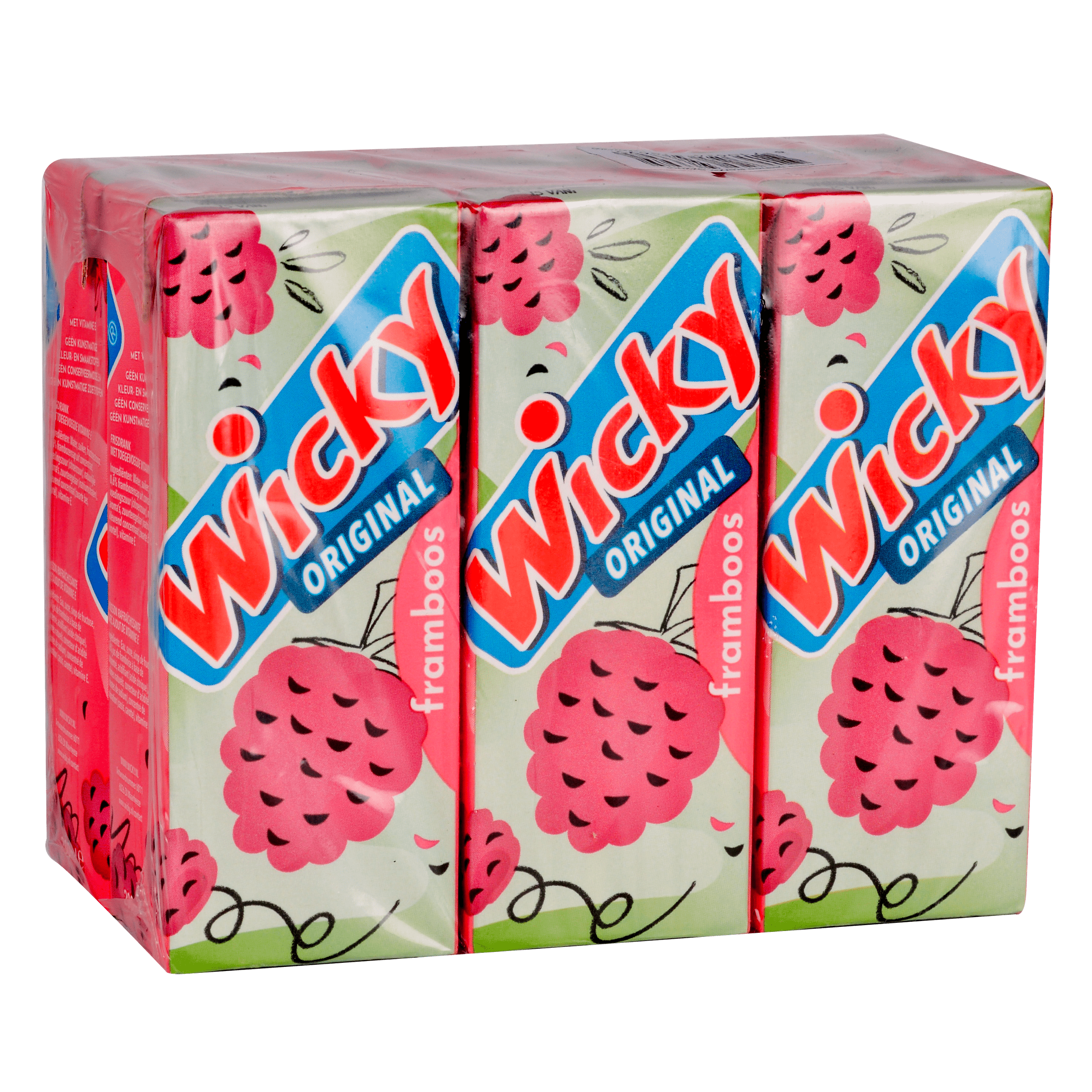 Wicky Original framboos 6-pack Set 1200 ml