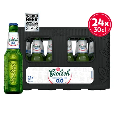 Grolsch Premium pilsener 0.0% Krat 7200 ml