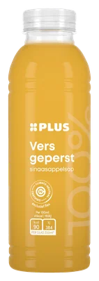 PLUS 100% zelf geperst sinaasappelsap Fles 500 ml