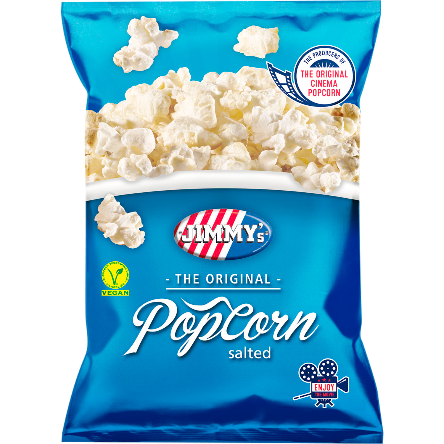 Jimmy's Popcorn original salt Zak 80 g