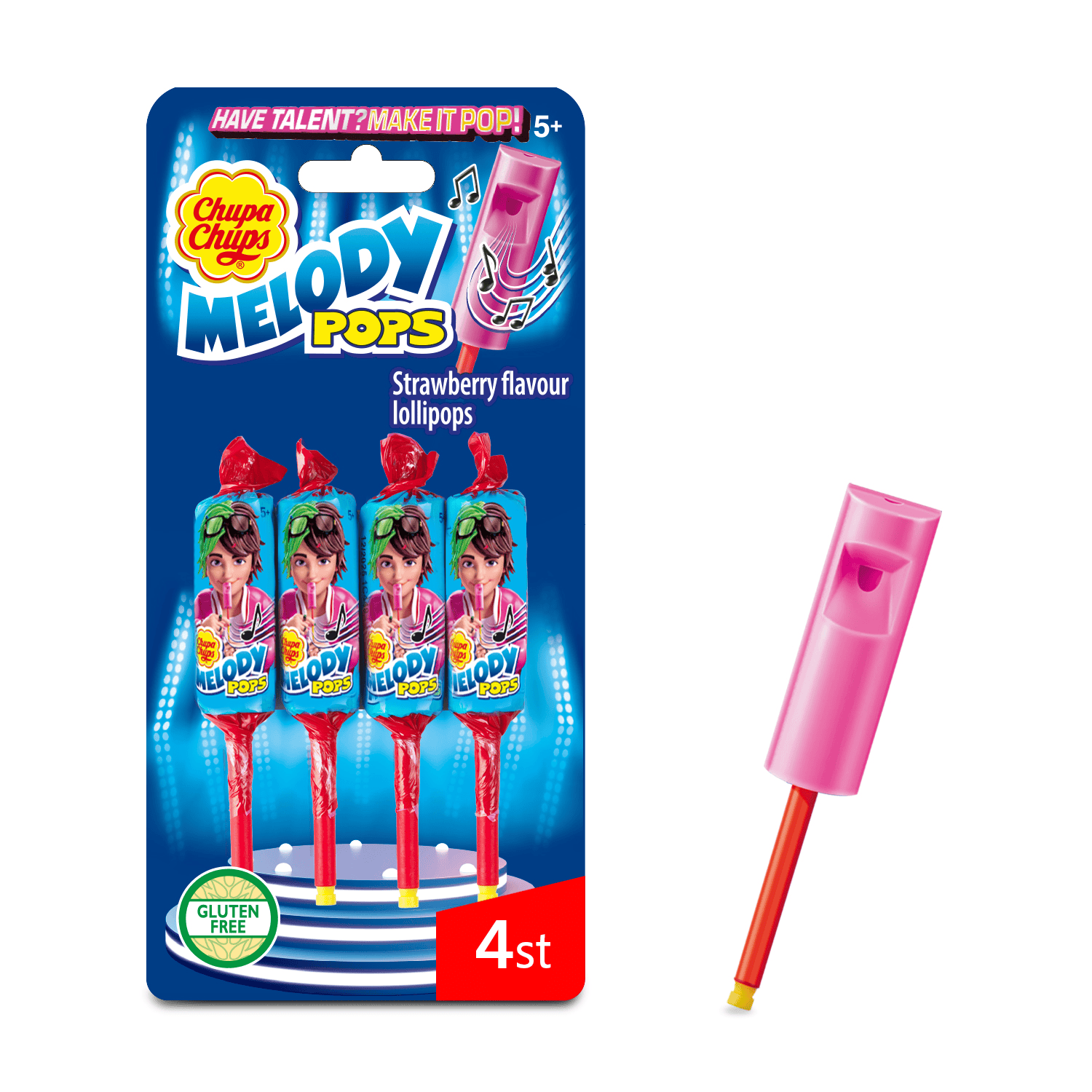 Chupa Chups Melody pops 4-pack Pak 60 g