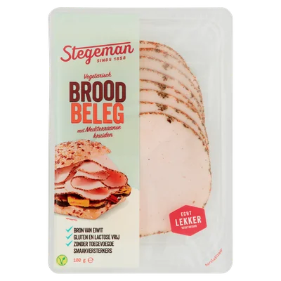 Stegeman Vegetarische plakjes mediteraans Tray 100 g