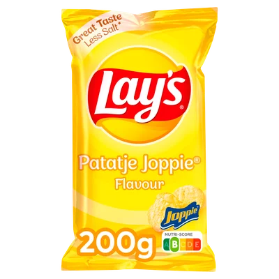 Lays Flatchips patatje joppie Zak 200 g