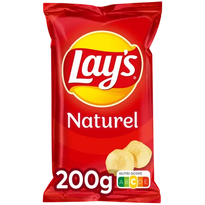 Lays Flatchips Naturel Zak 200 g