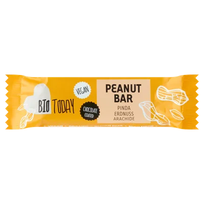 BioToday Vegan peanut bar bio Krimp 40 g