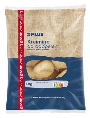 PLUS Kruimige aardappelen Zak 5000 g