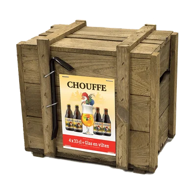 BRASSERIE D'ACHOUFFE Chouffe Bierkist Doos 4 st
