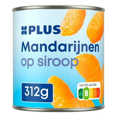 PLUS Mandarijnen op siroop Blik 312 g