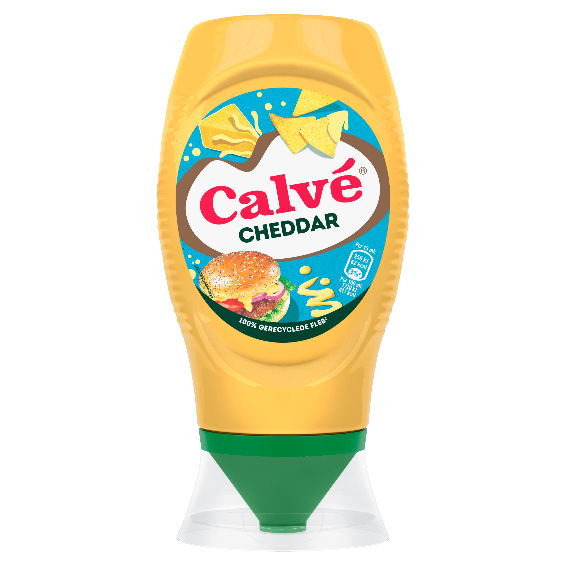 Calvé Snacksaus cheddar Fles 250 g
