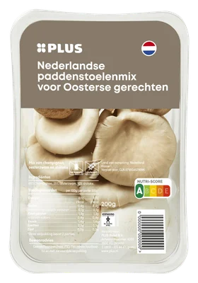 PLUS Pasta paddestoelenmix Schaal 200 g