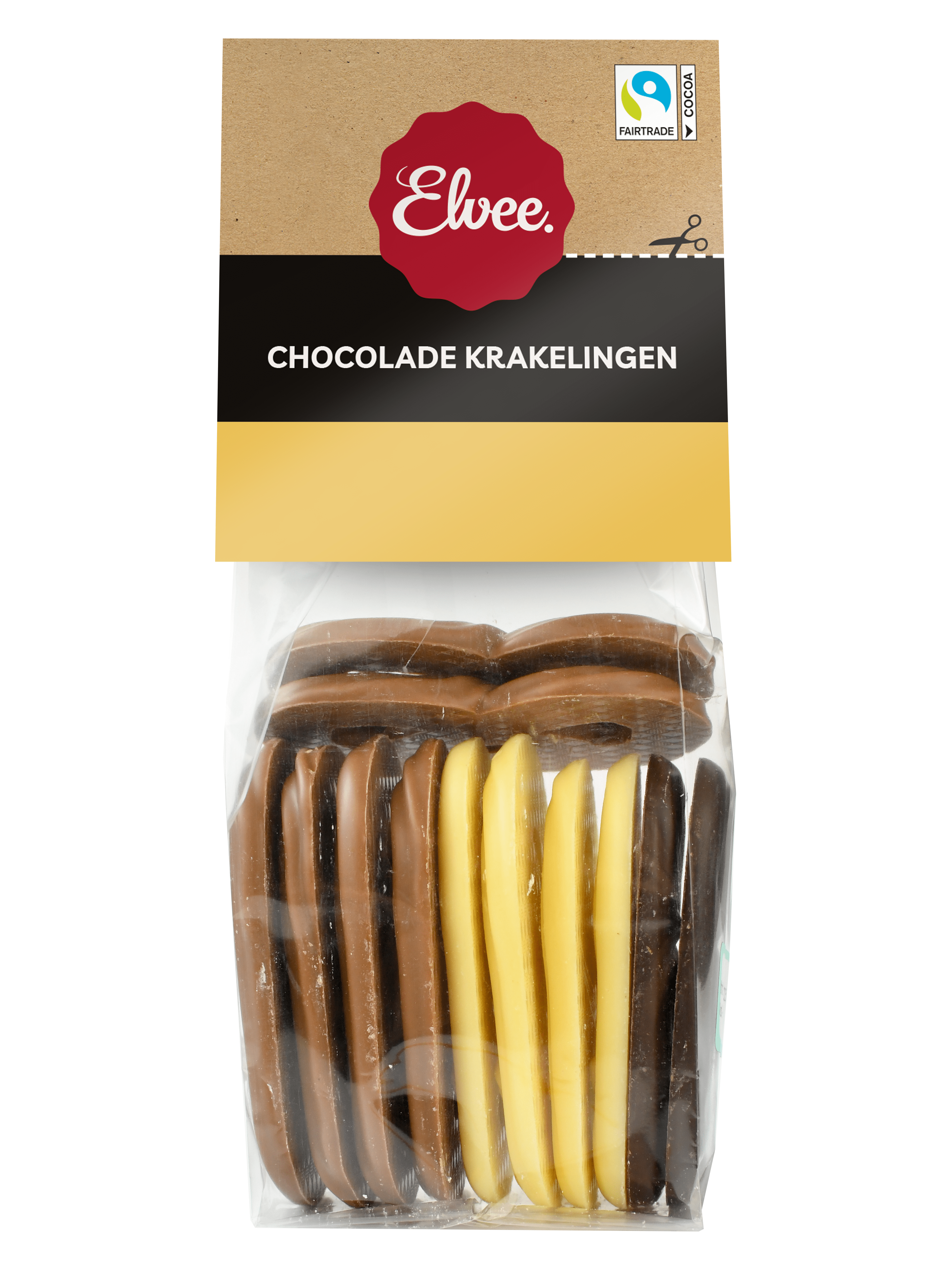 Elvee Chocolade krakelingen Zak 140 g
