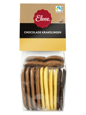 Elvee Chocolade krakelingen Zak 140 g