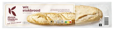 PLUS Korenlanders Rustiek stokbrood wit Stuk 1 st