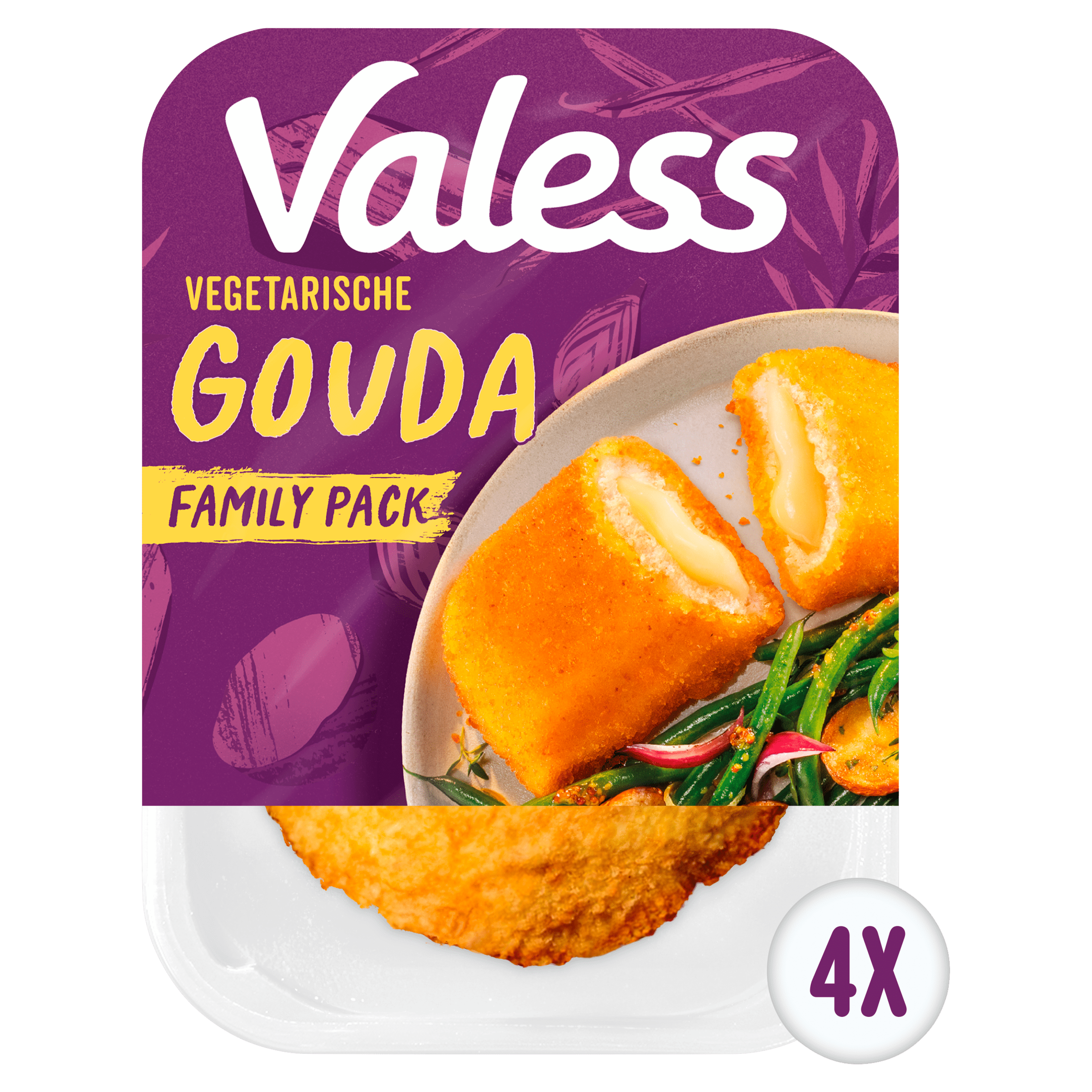 Valess Gouda schnitzel grootverpakking Krimp 360 g