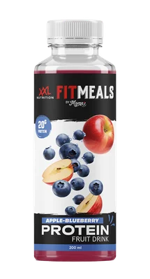 Fitmeals Drink proteine blauwe bes Fles 200 ml