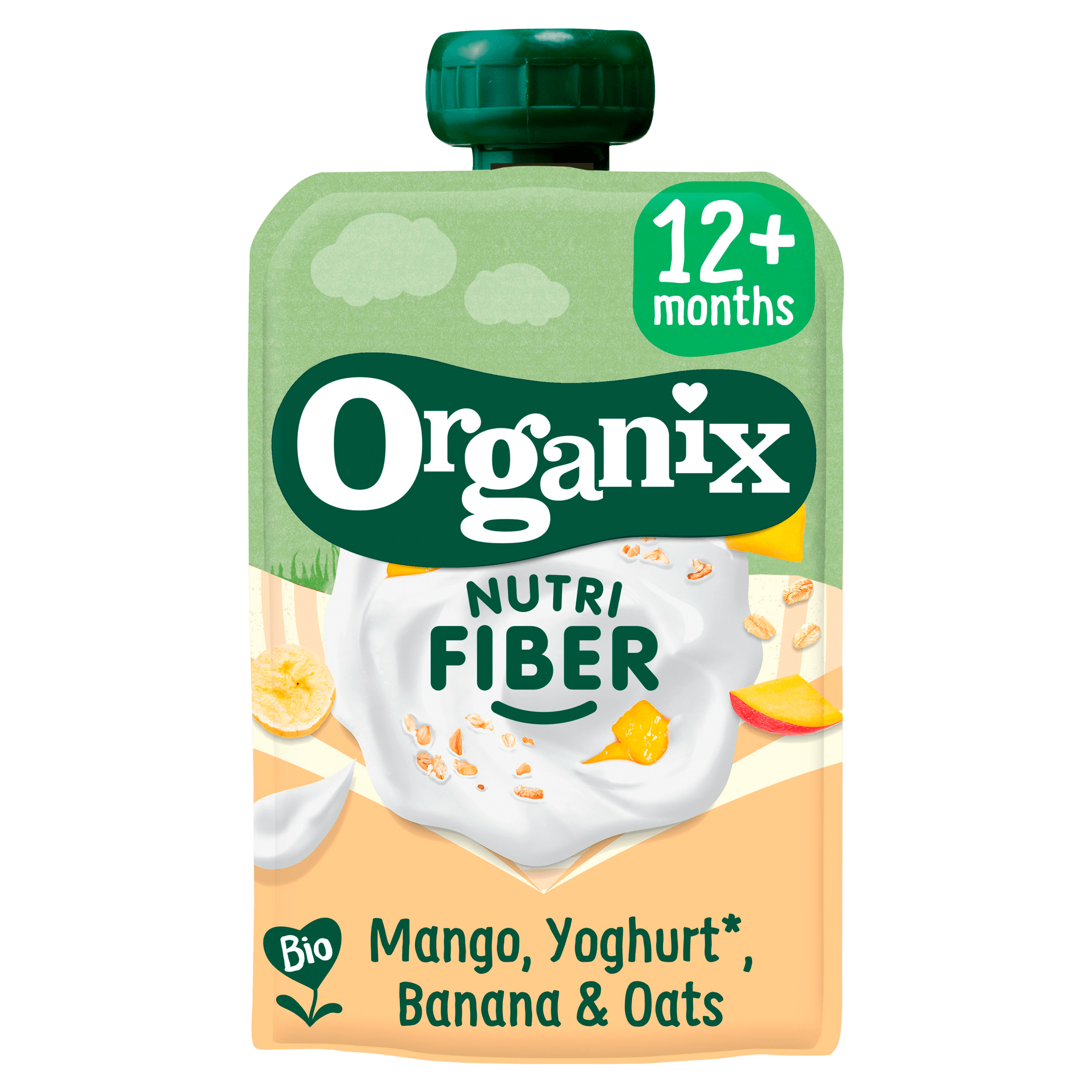 Organix Knijpfruit Mango Yoghurt Banaan 12+m Stazak 100 g
