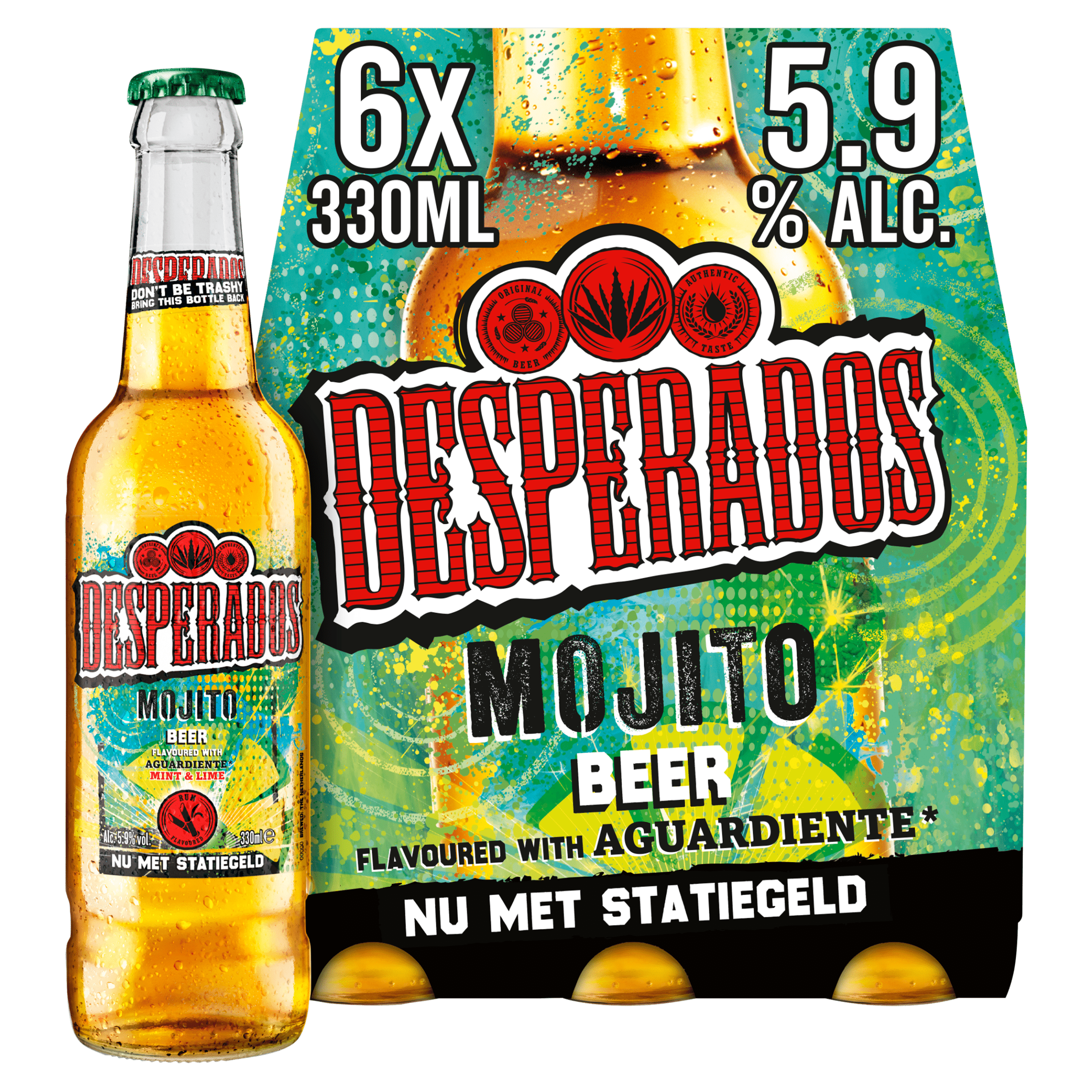Desperados Mojito bier fles Set 1980 ml