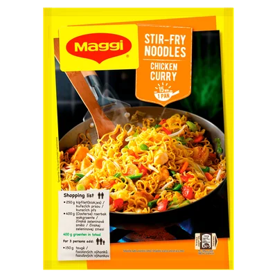 Maggi Roerbaknoedels Kip Kerrie Zak 185 g
