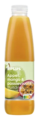 PLUS Fruitdrink mango passievrucht Fles 1000 ml