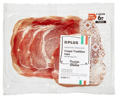 PLUS Italiaanse vleeswaren Coppa Tradition Wikkel 60 g