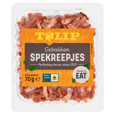 Tulip Gebakken spekreepjes Tray 70 g