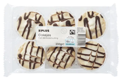 PLUS Custard cakejes Tray 6 st