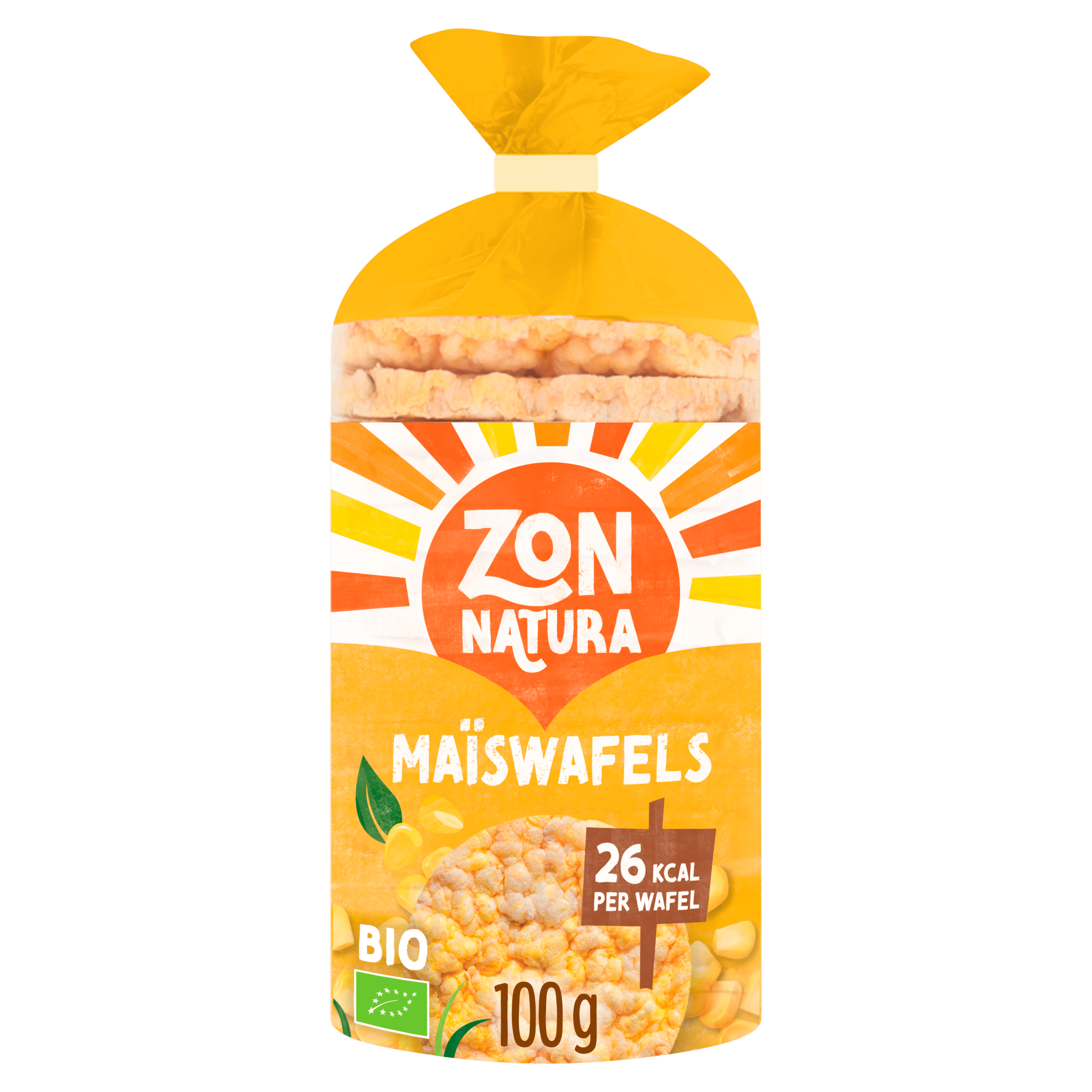 Zonnatura Wafel popcorn ekologisch Zak 100 g