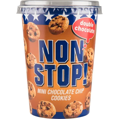 Non Stop! Mini chocolate chip cookie Beker 125 g