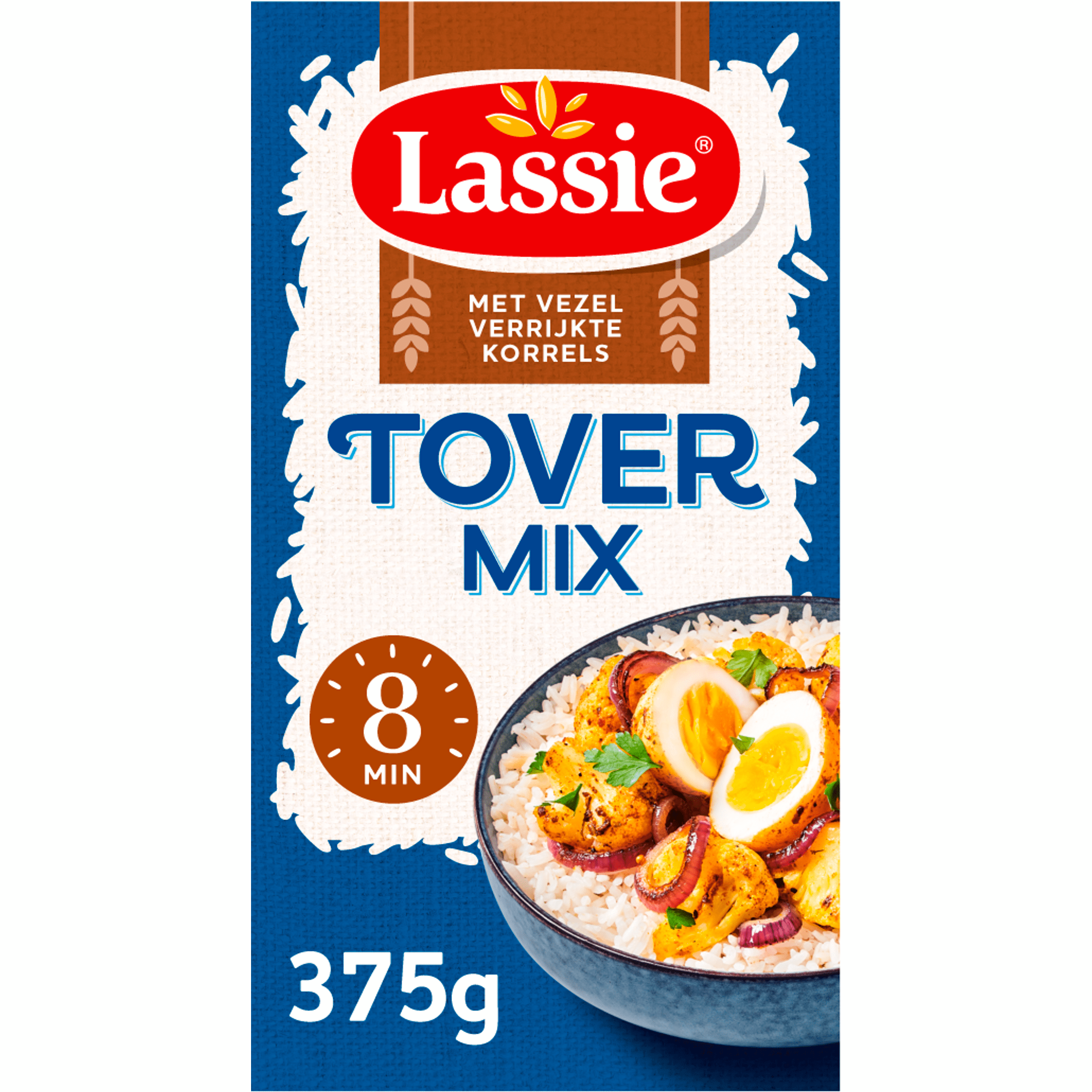 Lassie Toverrijst extra vezels Doos 375 g