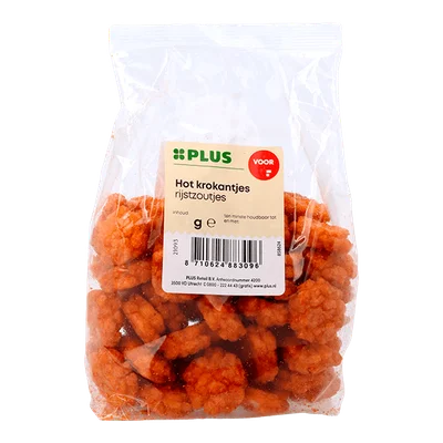 PLUS Hot krokantjes Zak 150 g