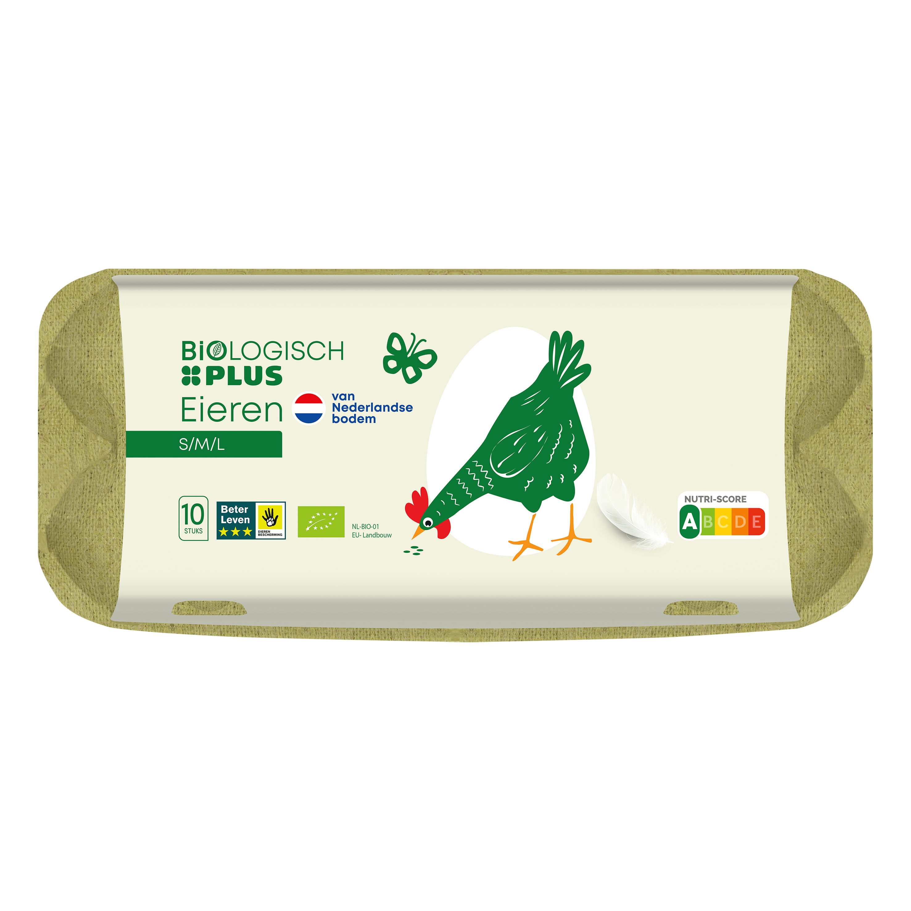 Biologisch PLUS Biologisch PLUS Eieren  BX 6ST Bakje 6 st