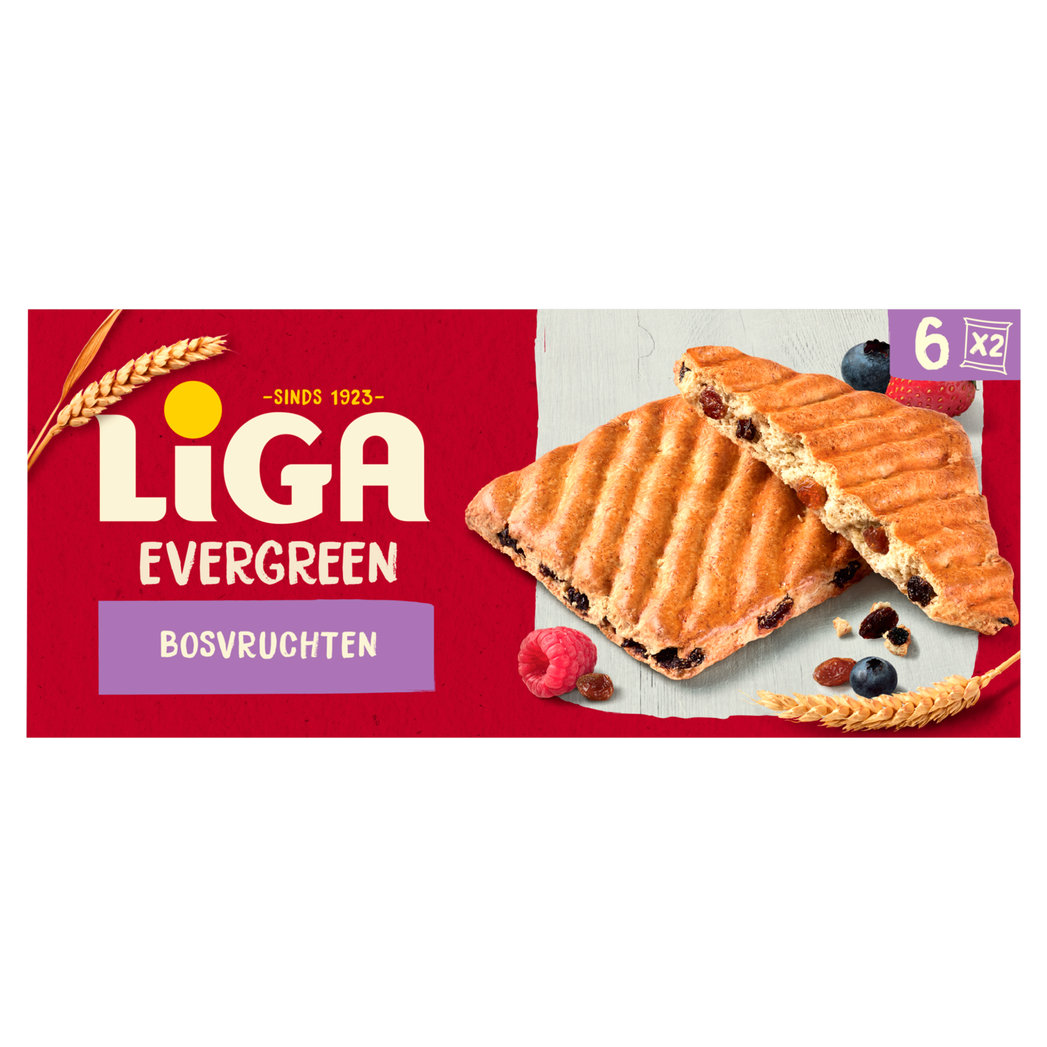 Liga EverGreen Koekjes Bosvruchten Pak 250 g