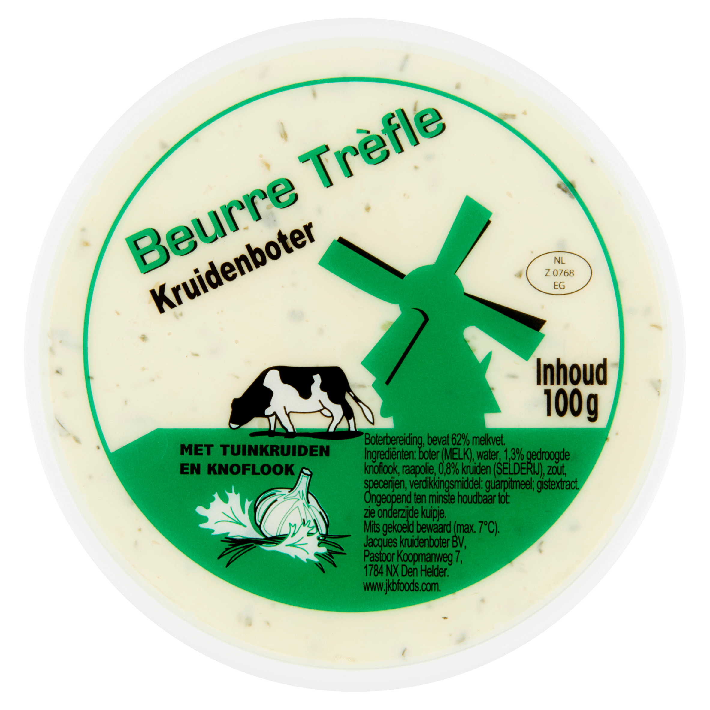 Jacques Beurre trefle kruidenboter Kuipje 100 g