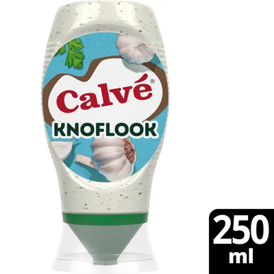 Calvé Snacksaus Knoflook Fles 250 ml