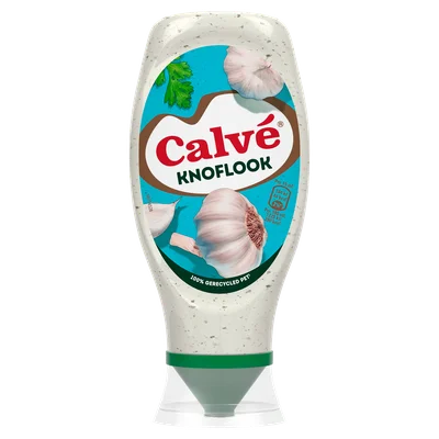 Calvé Snacksaus knoflook Fles 430 ml