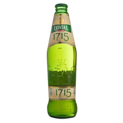 Lvivske Beer 1715 4.5% alc. Fles 450 ml
