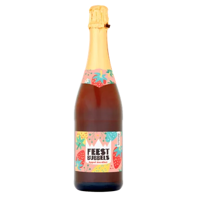 Bubbels Feest bubbels appel aardbei Fles 750 ml