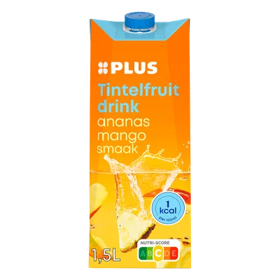 PLUS Tintelfruit 1kcal ananas mango Pak 1500 ml