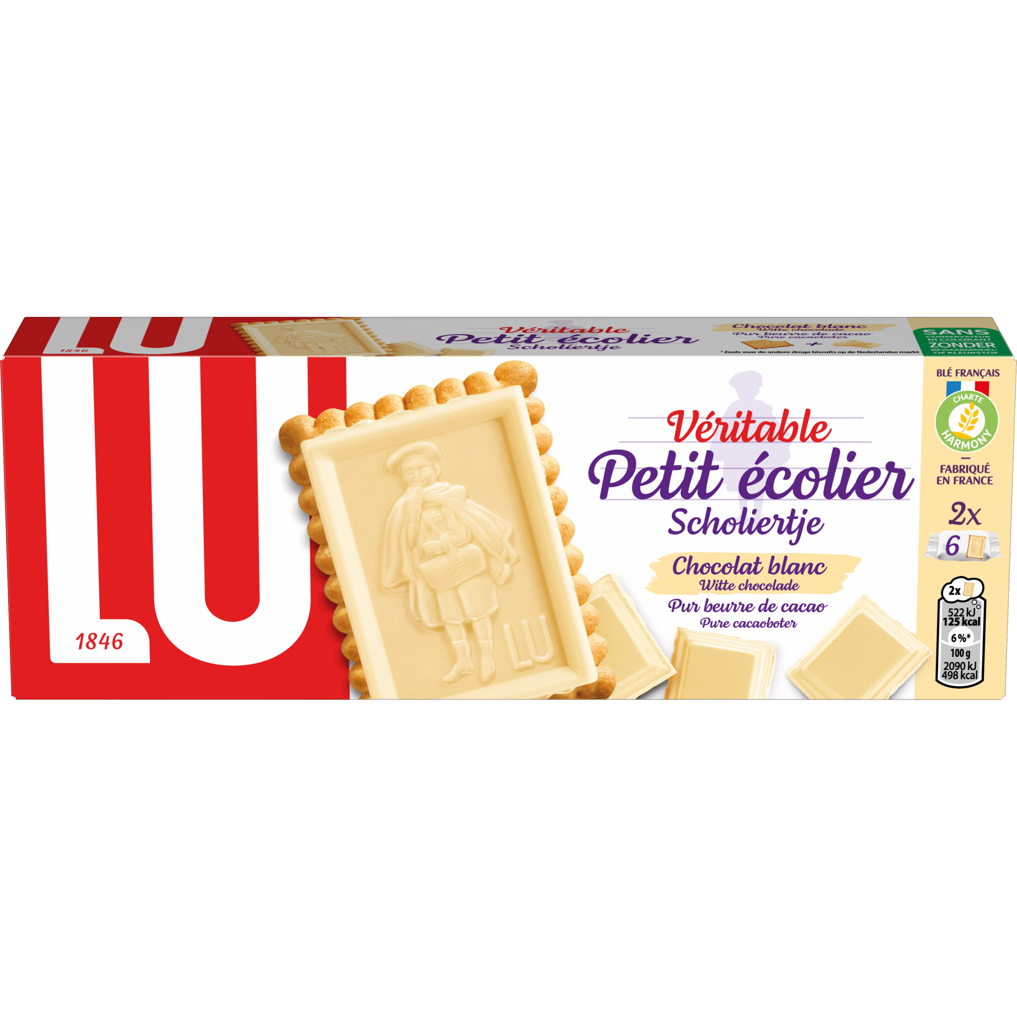 Lu Scholiertje wit Doos 150 g