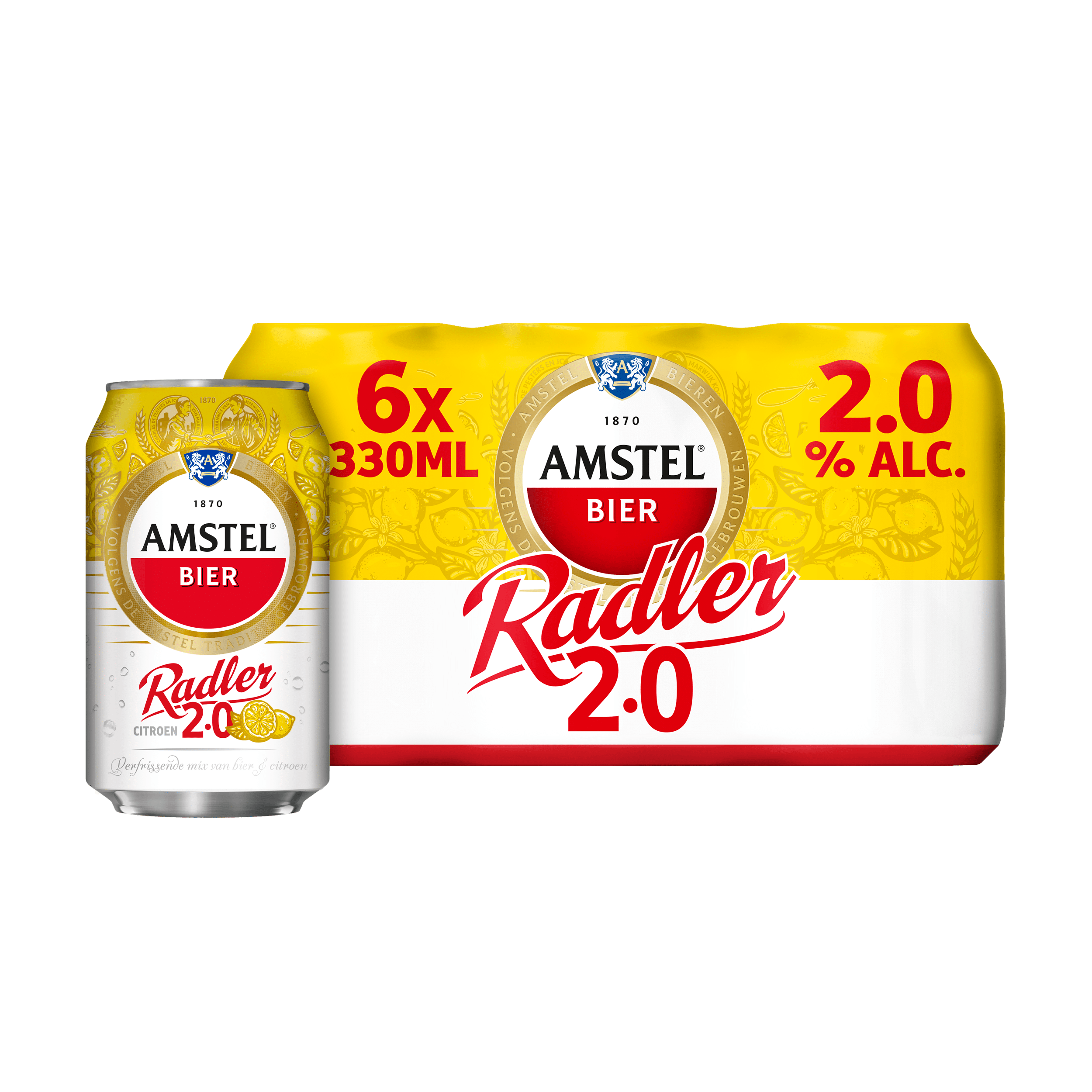 Amstel Radler citroen bier blik Set 1980 ml