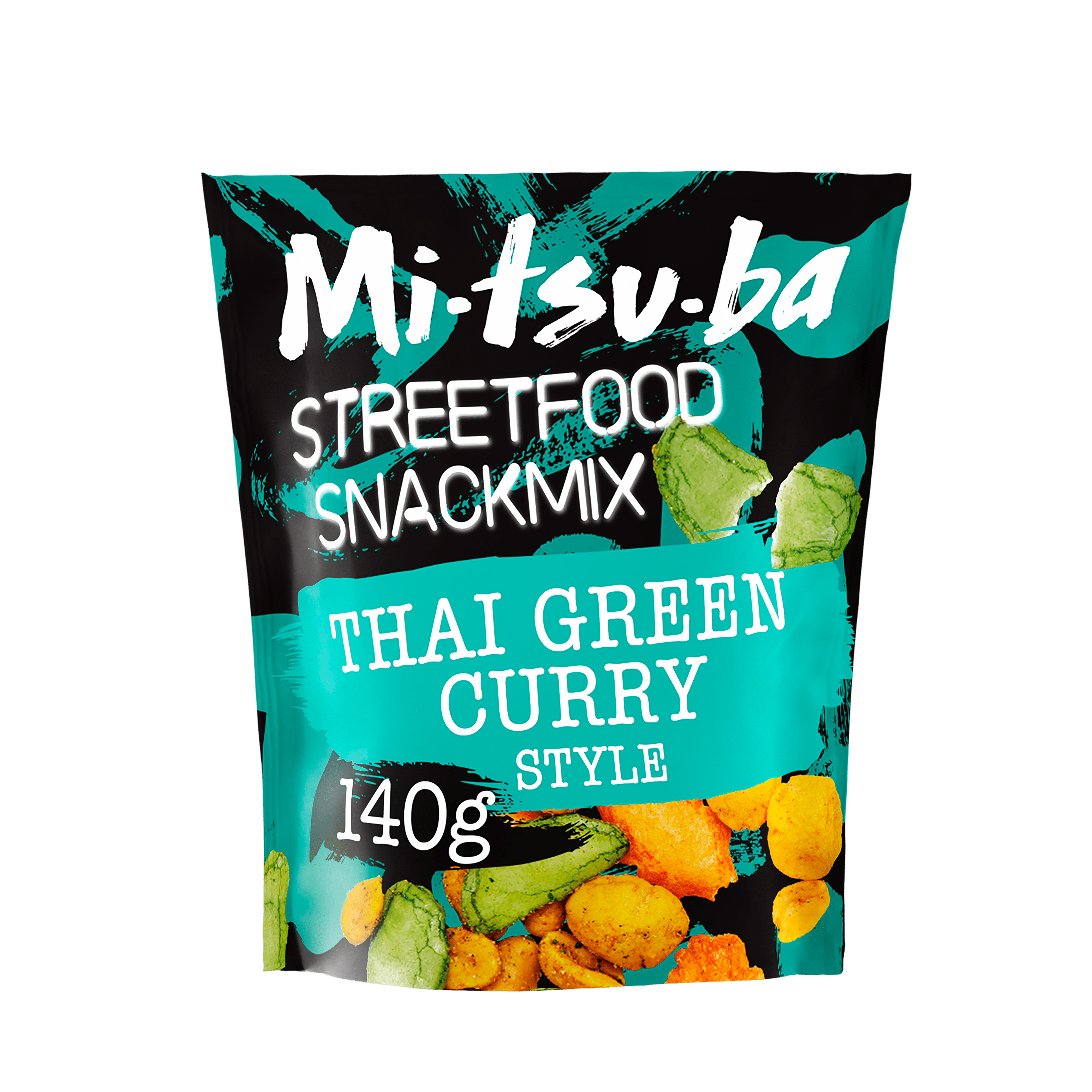 Mitsuba Street food snackmix thai green curry Zakje 140 g