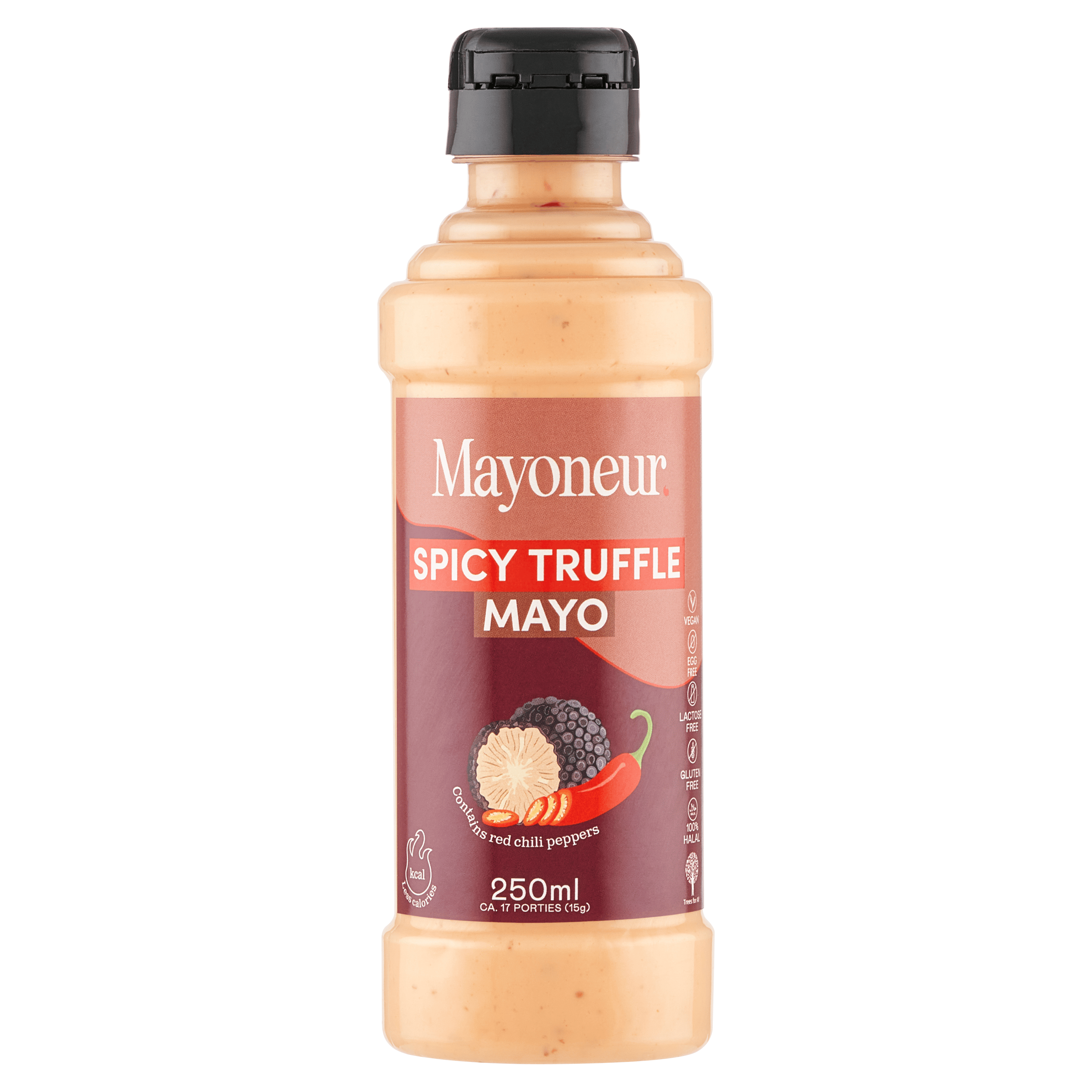 Mayoneur Spicy truffle mayo Fles 250 ml